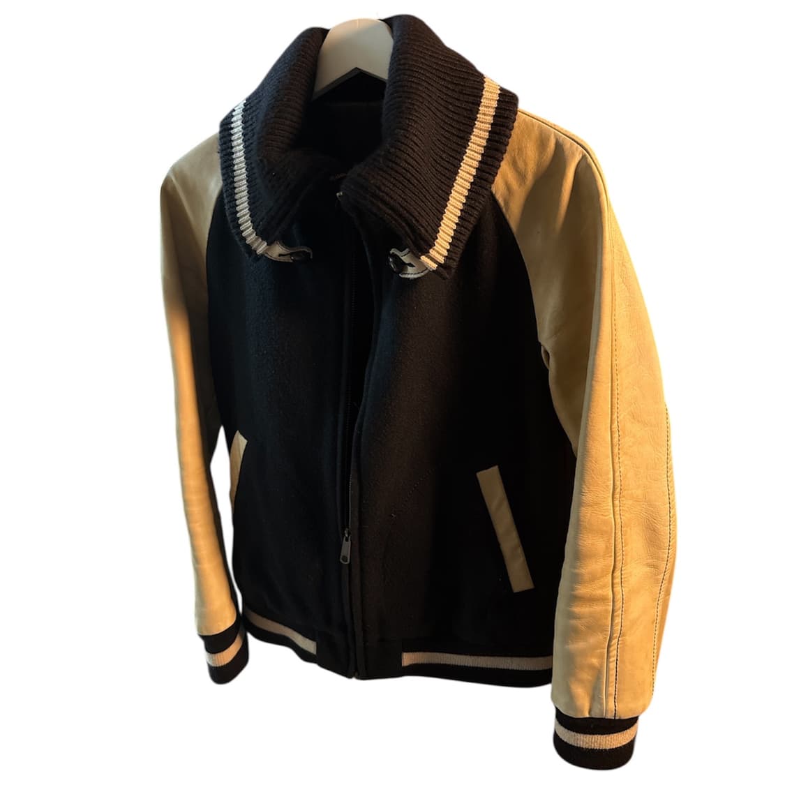 08aw 넘버나인 바시티 자켓 블랙 상품이미지2