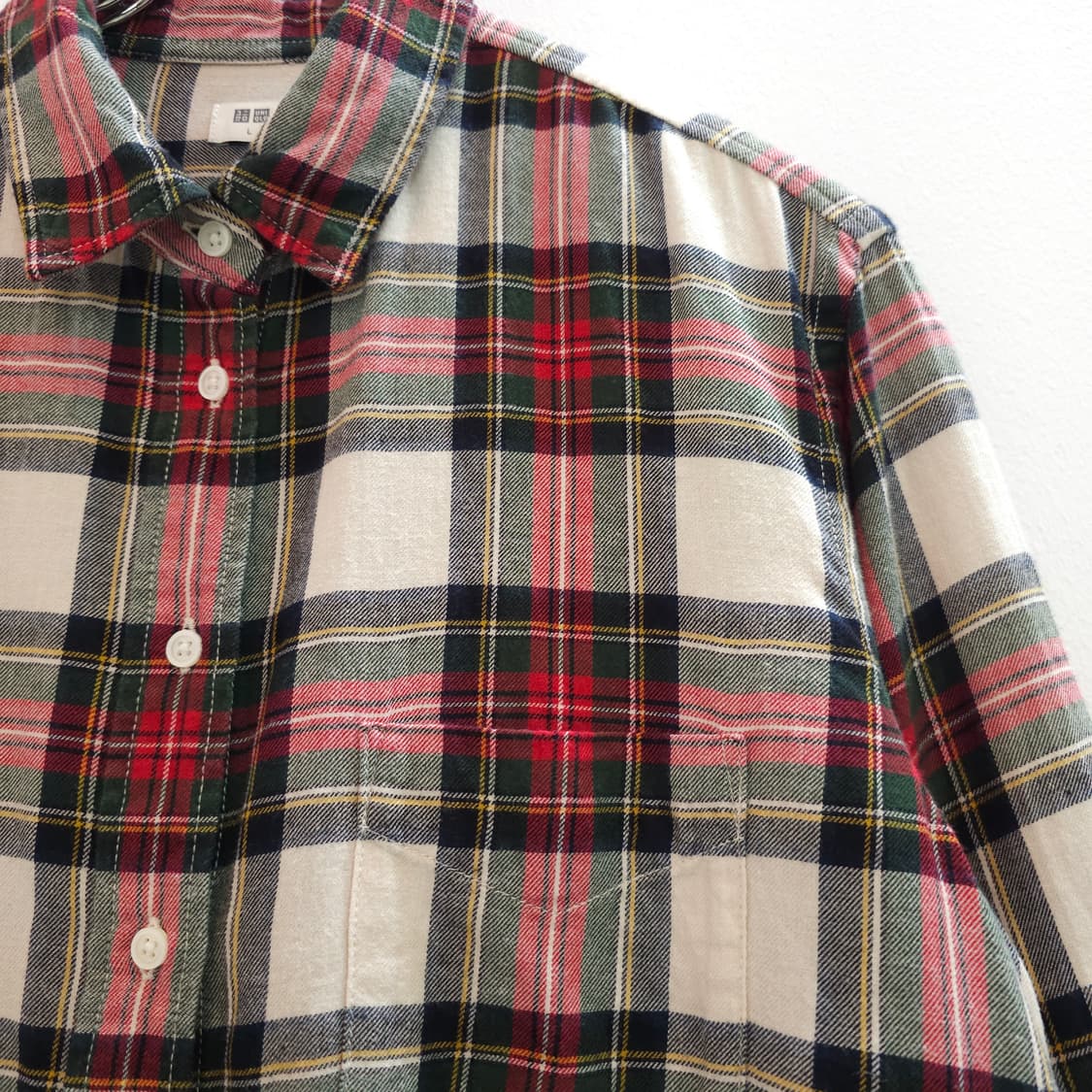 JPN 유니클로 크리스마스 플란넬 체크셔츠 상품이미지3