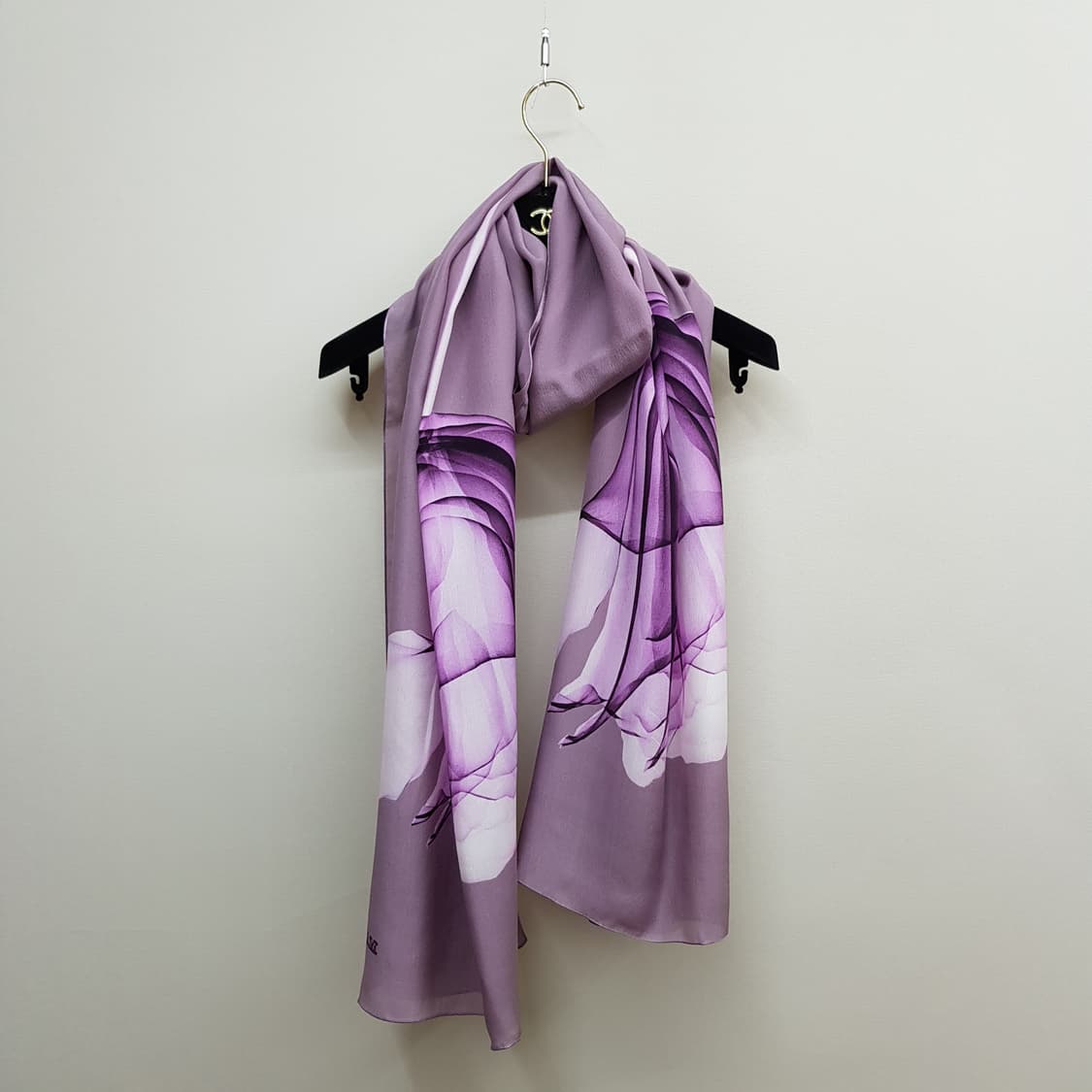 막스마라 실크 플라워 패턴 스카프 상품이미지3