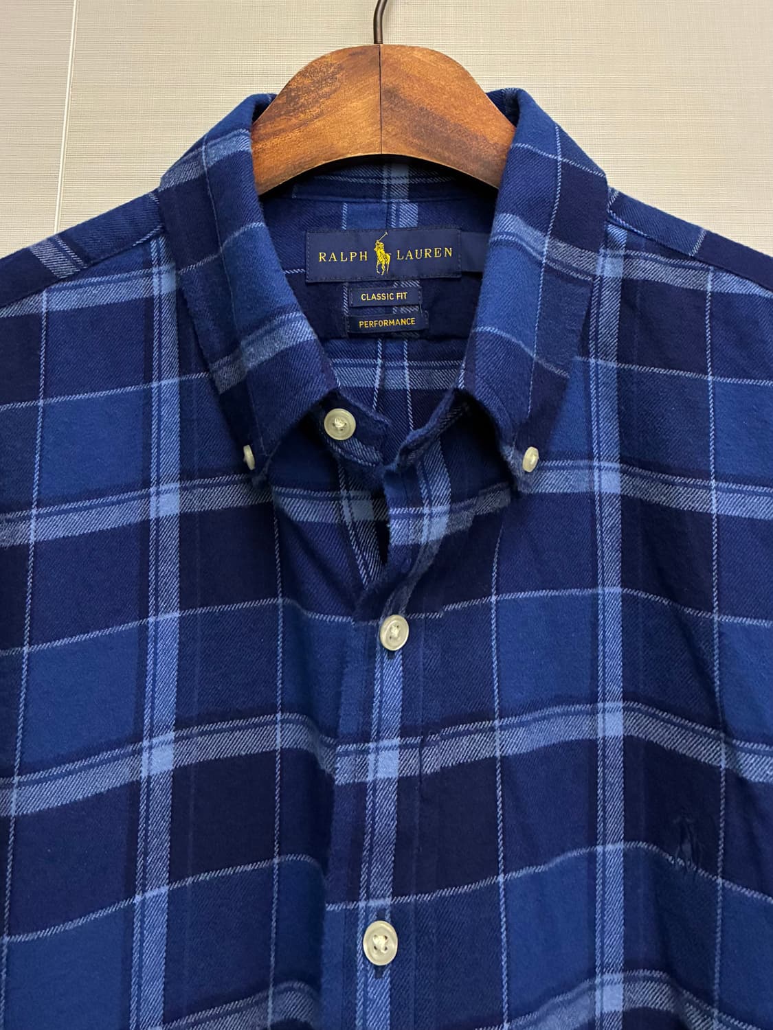 (L)POLO 폴로랄프로렌 코튼 클래식핏 플란넬 체크셔츠 상품이미지3