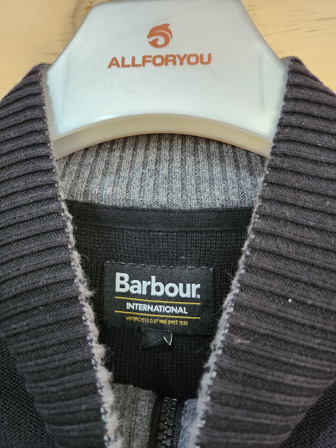 496) 바버 Barbour 남성 반집업 니트 상품이미지3