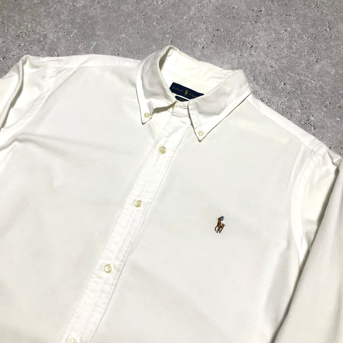 폴로 랄프로렌 셔츠 옥스퍼드 화이트 상태굿 상품이미지3