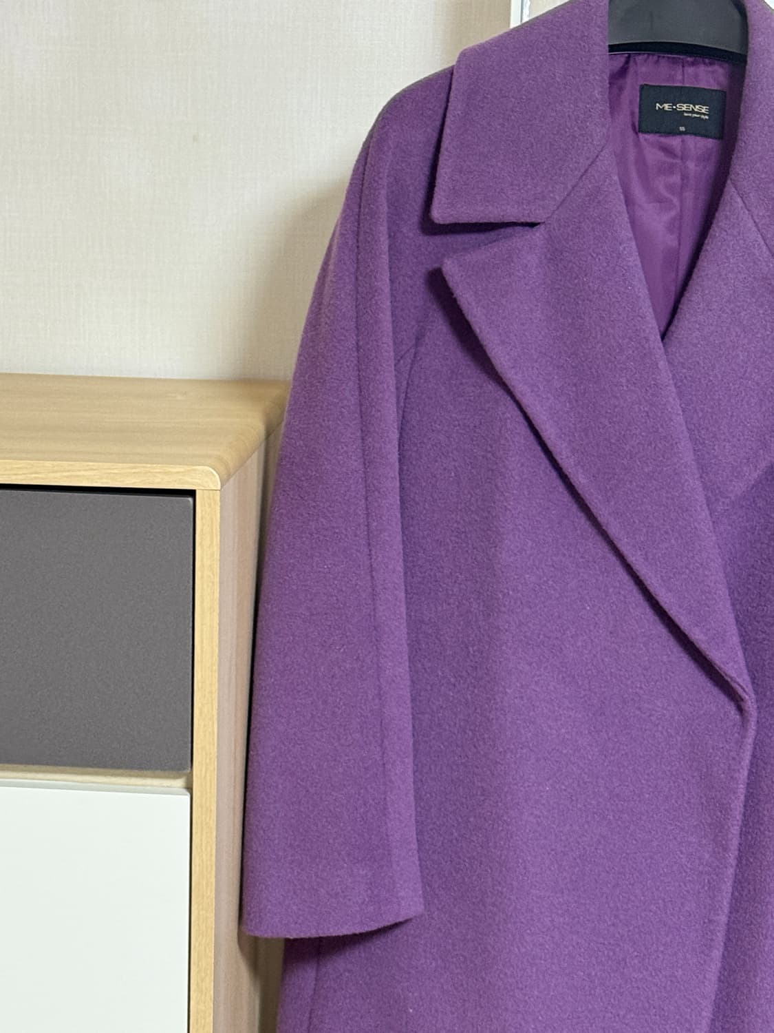 ME SENSE 퍼플 롱 코트 55 상품이미지3
