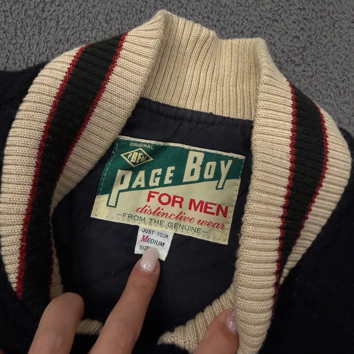 [정품/M] 페이지보이 빈티지 바시티 자켓 상품이미지5