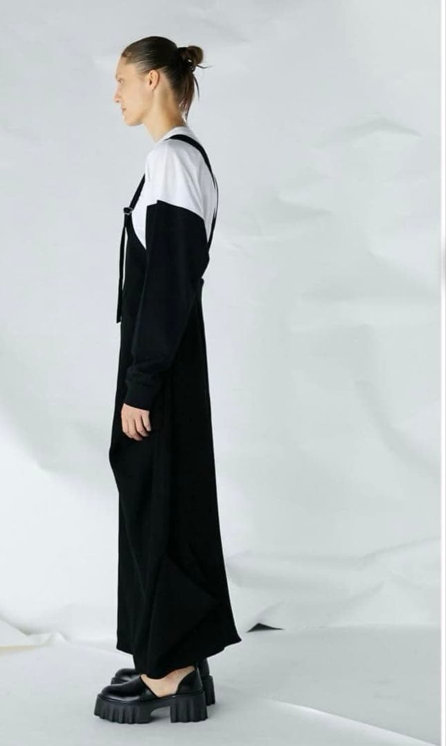 Enfold 엔폴드 서스펜더 원피스 블랙 s사이즈 상품이미지2