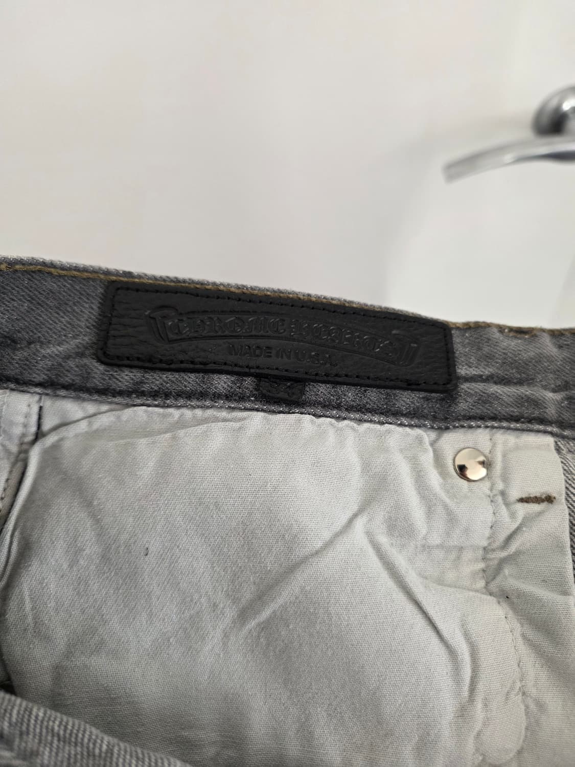 [34] 크롬하츠 리바이스 빈티지 501 플레인 블랙 워싱 데님 상품이미지6