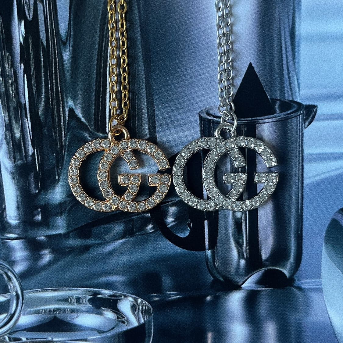 2Color 구찌 글리터 더블G 업사이클링 목걸이 상품이미지2