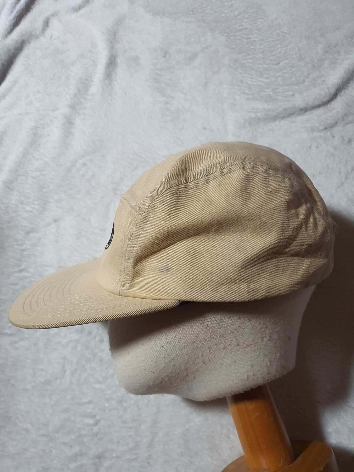 스투시 STUSSY 로고 가죽스트랩 캠프캡.베이지.설명확인 상품이미지8