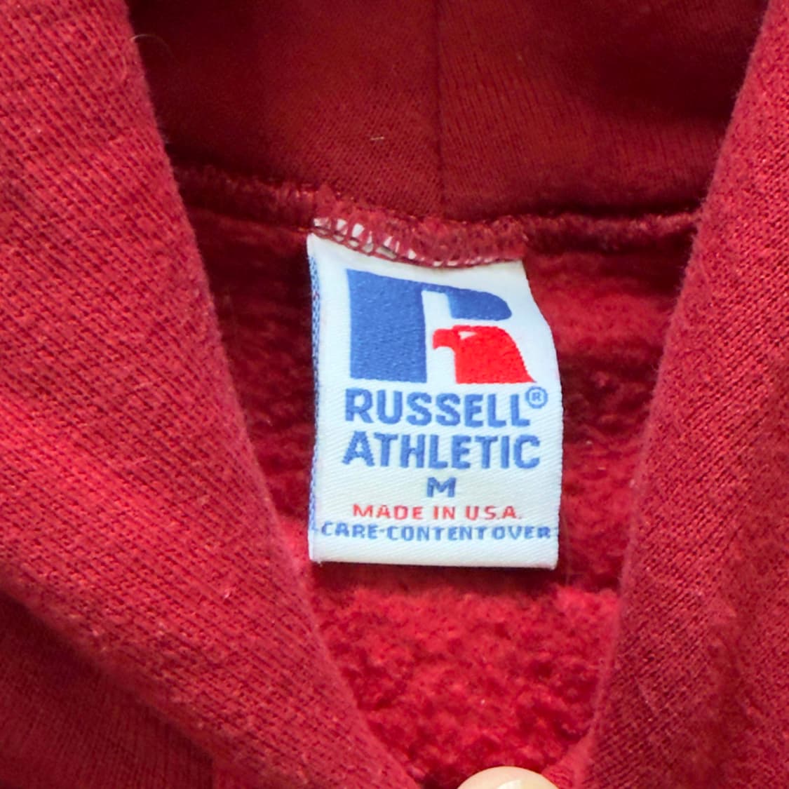 90s 러셀 에슬레틱 블랭크 후드 스웻셔츠 상품이미지4