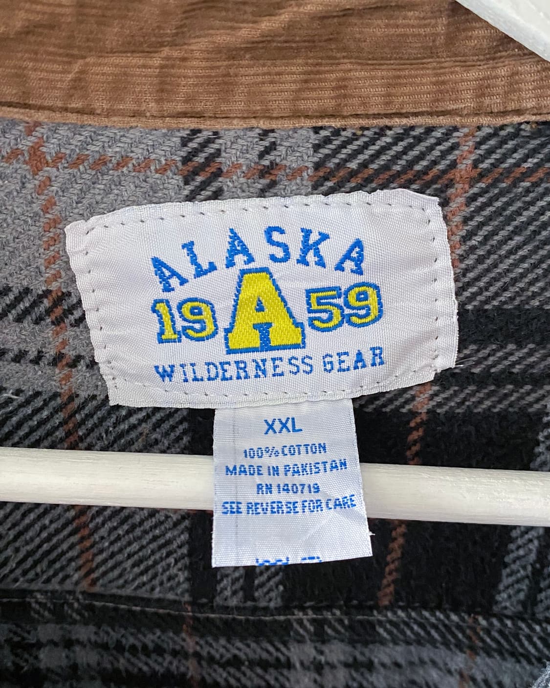 90s 빈티지 디스트로이드 체크 플란넬 셔츠 상품이미지4