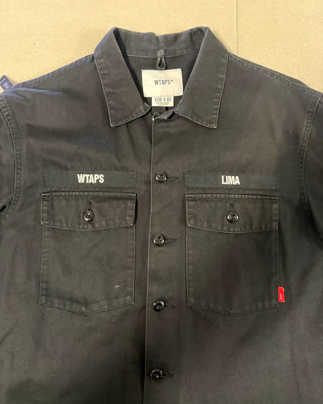 더블탭스 버드셔츠 블랙 엑스리마사이즈 상품이미지3