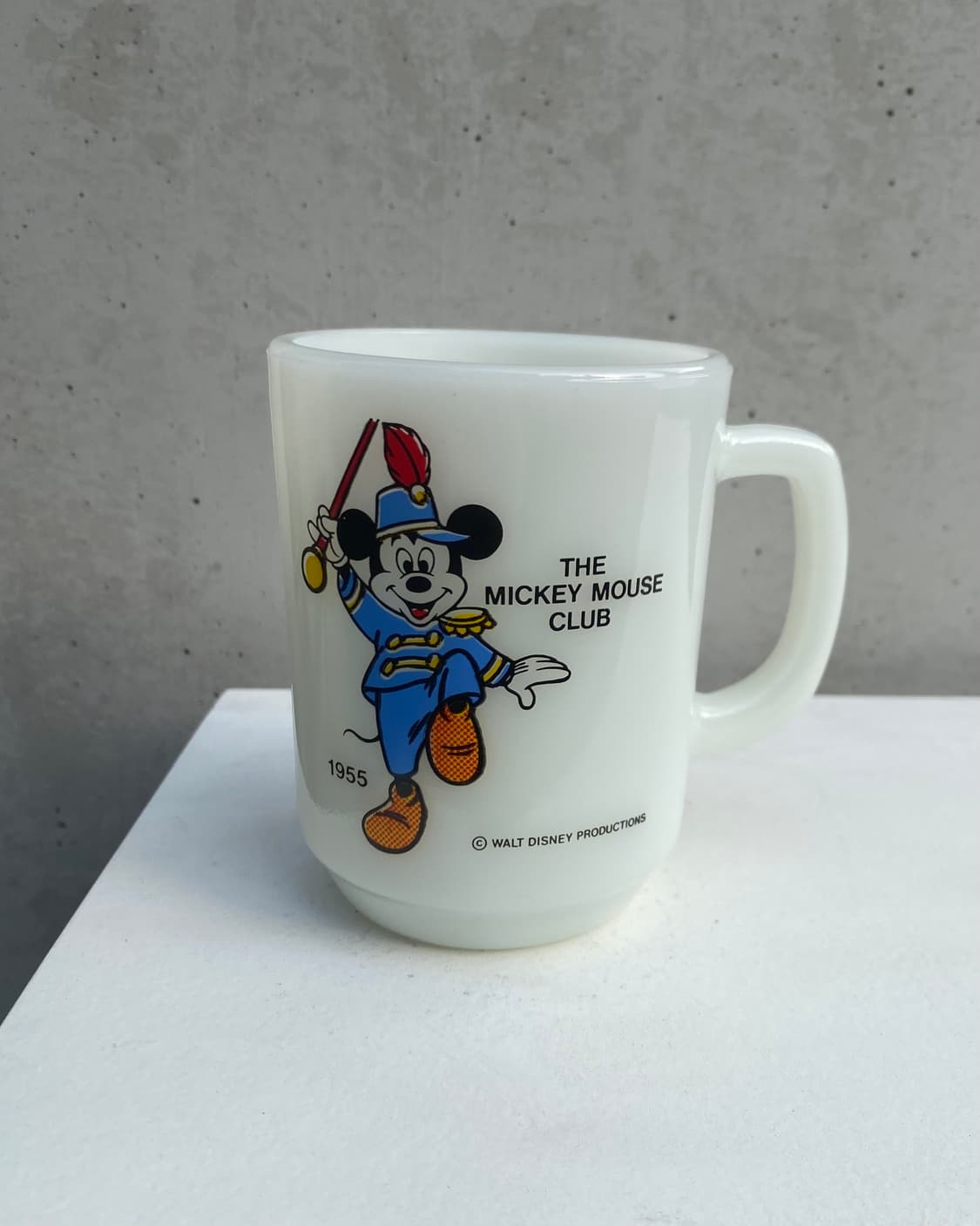 Fire king 1955 Mickey Mouse 머그컵 유리컵 밀크글 상품이미지2