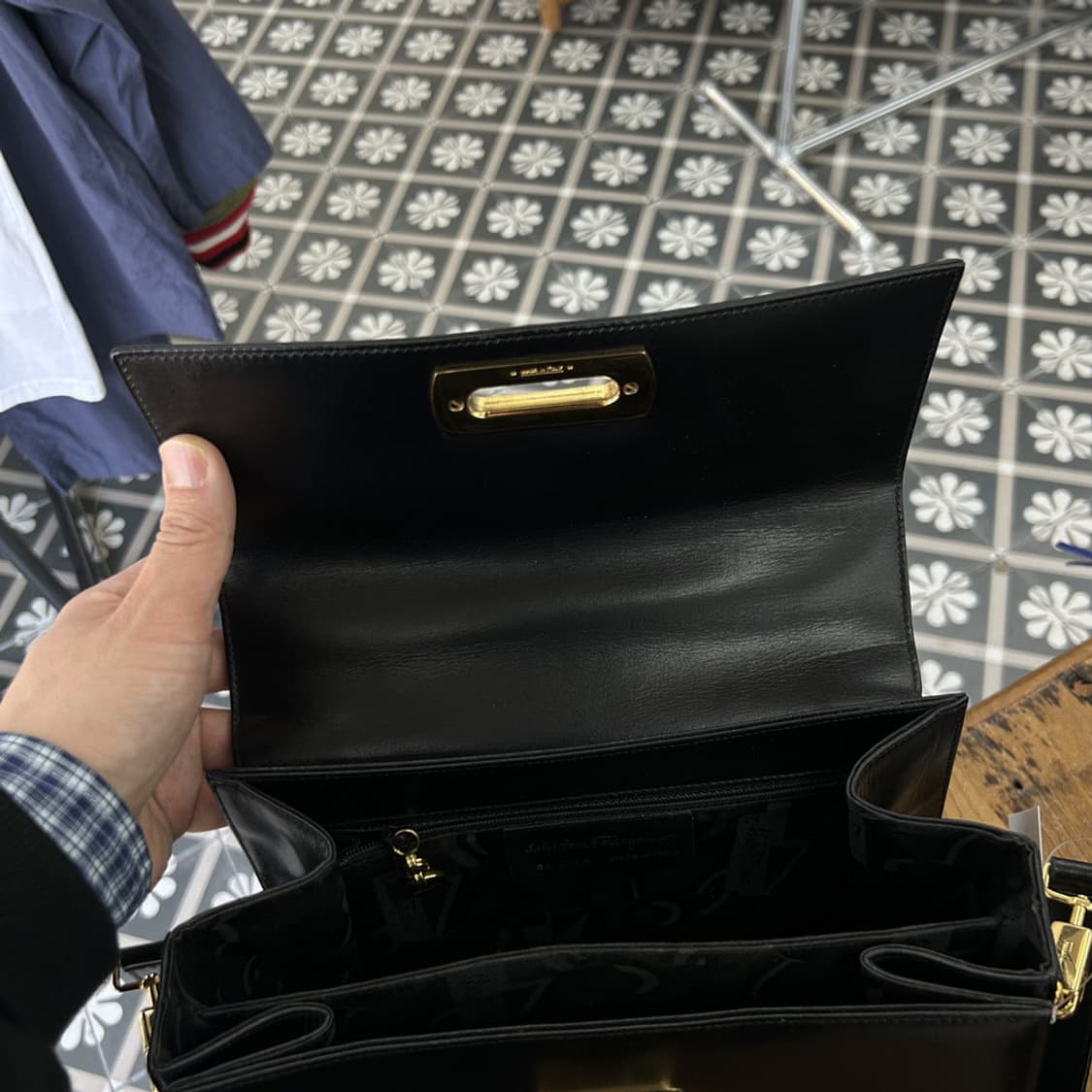 16557 - 페레가모 간치니 켈리 탑 핸들백 상품이미지9