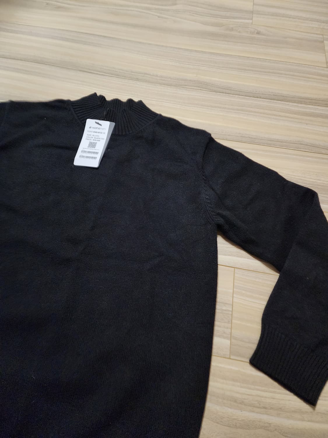 행텐하프넥풀오버니트xl사이즈블랙 상품이미지5