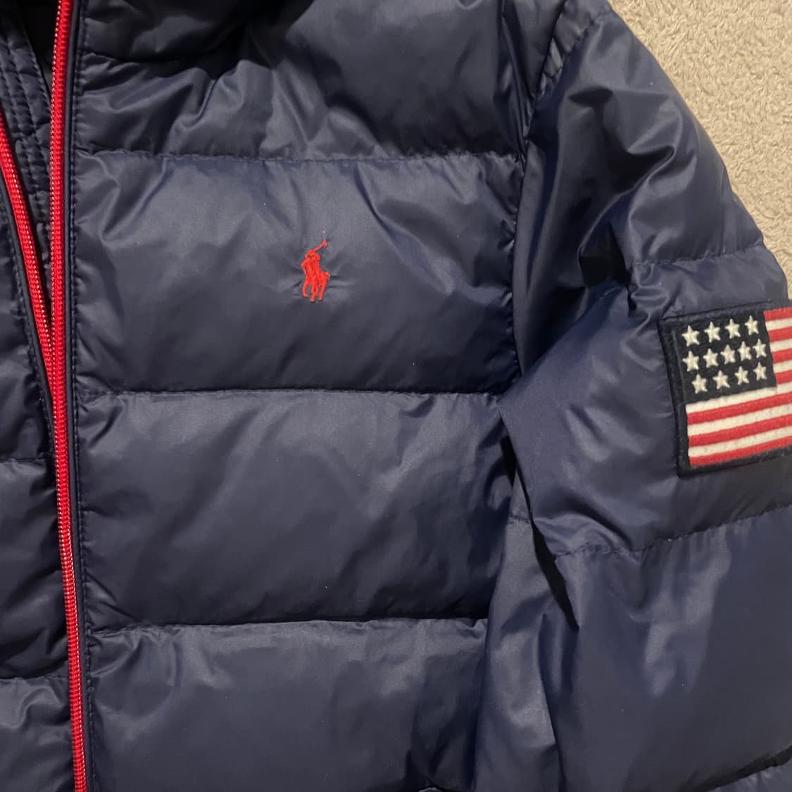 폴로 랄프로렌 성조기 경량패딩 상품이미지4