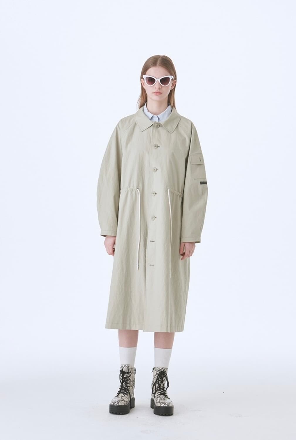 노이커먼 트렌치 코트 (GREEN) 상품이미지3