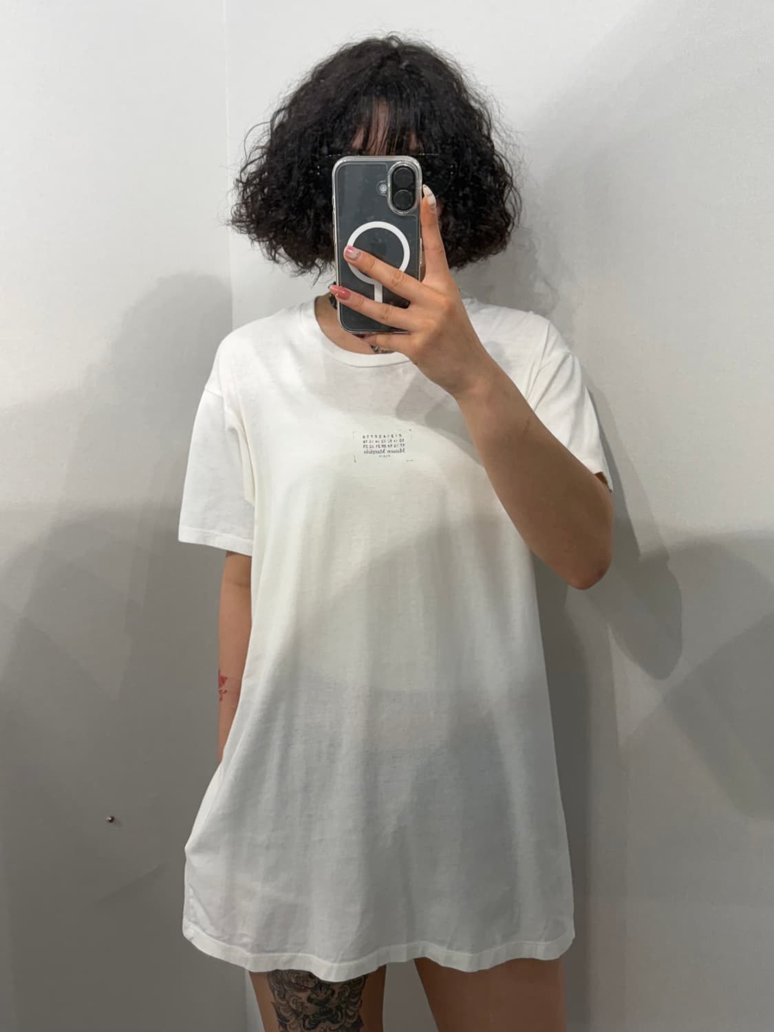 L 10 꼬르소꼬모 메종 마르지엘라 넘버 로고 화이트 반팔 티셔츠 상품이미지1