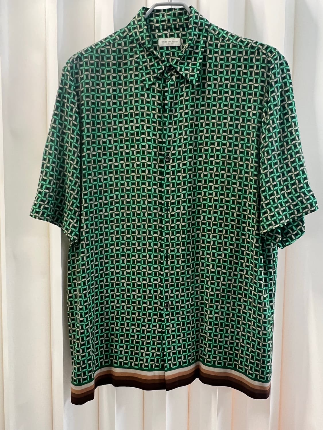 드리스반노튼 그린 패턴 셔츠 48 상품이미지2