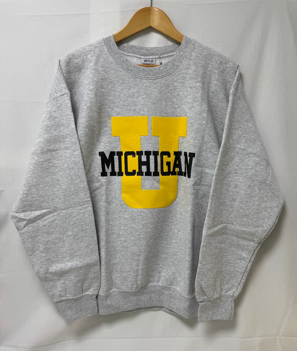 와일드동키 WILD DONKEY 미시건  맨투맨 그레이 상품이미지1