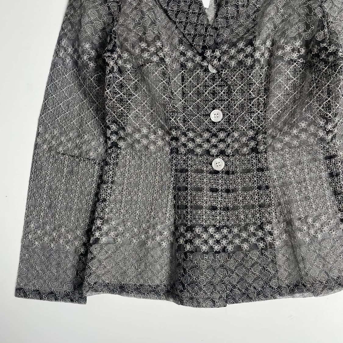 Sportmax 플라워 스티치 시스루 자켓 (italy)  상품이미지3