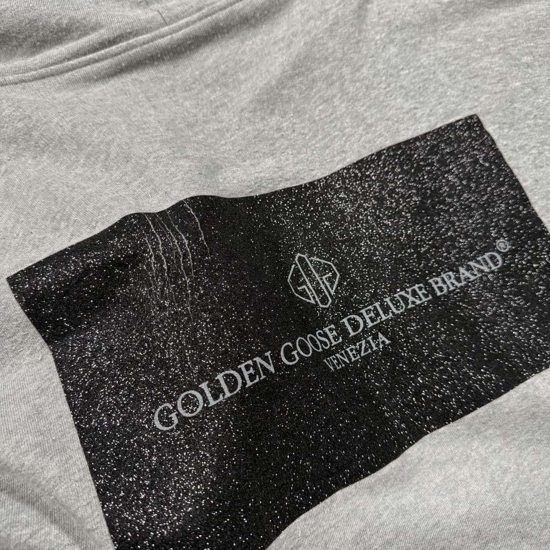 골든구스 백로고 그레이 후드집업 상품이미지2