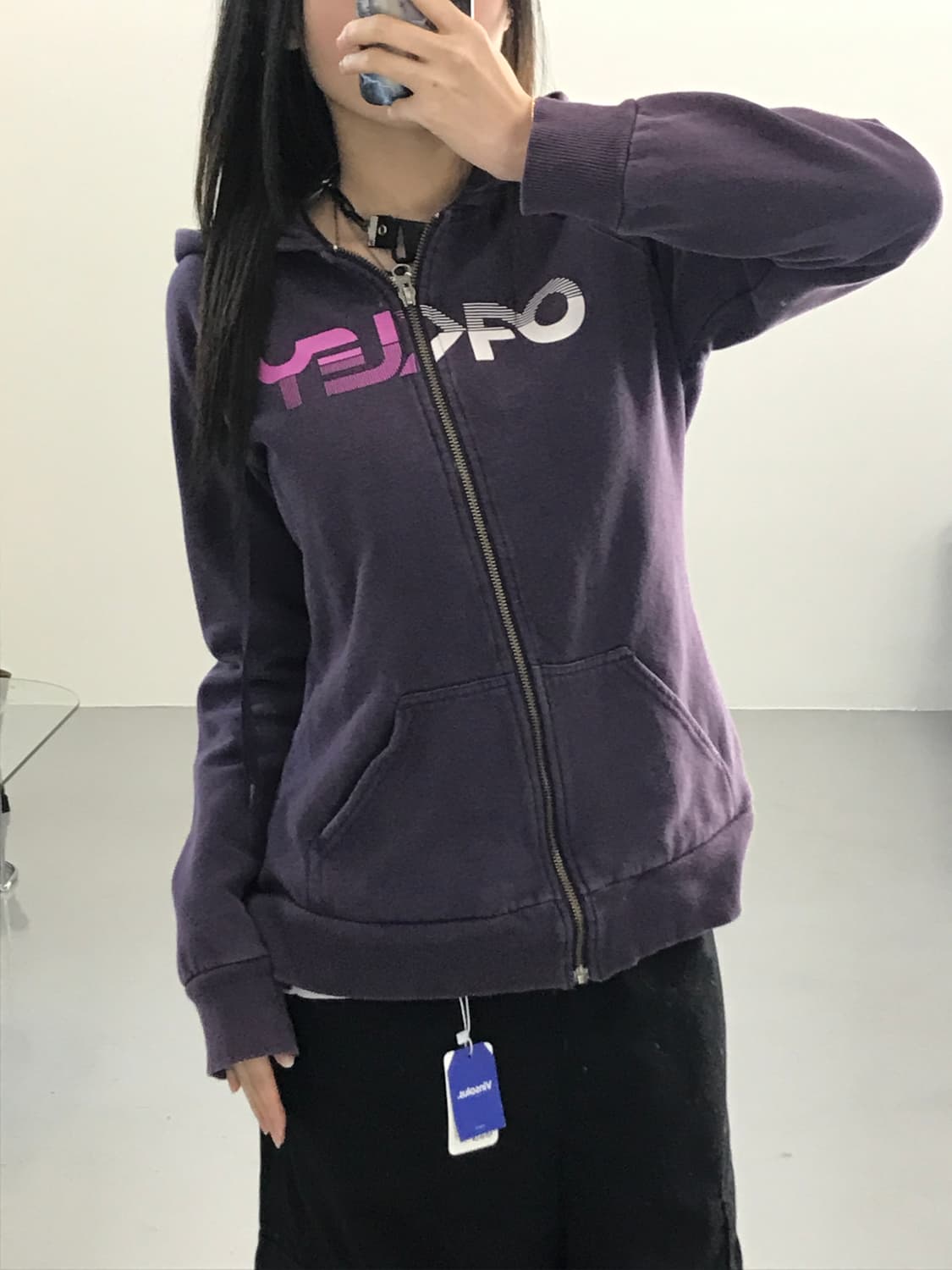 오클리 퍼플 후드집업 상품이미지3