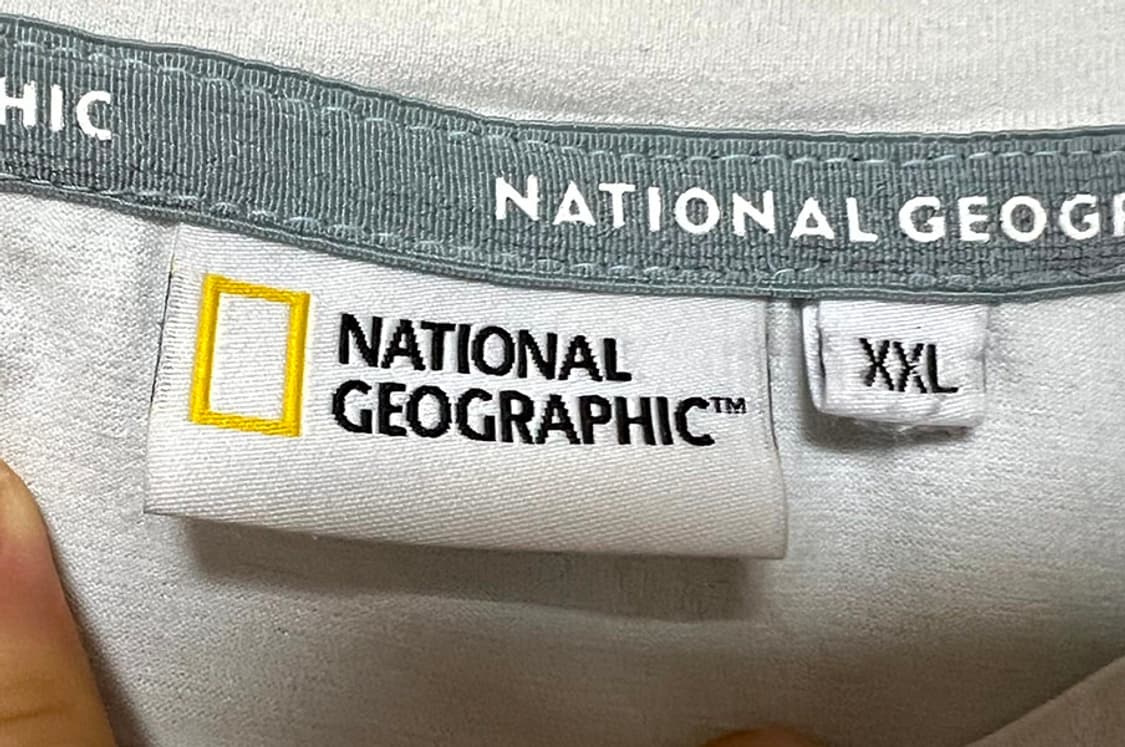 내셔널지오그래픽 남자 반팔티셔츠 캐주얼 시원한 백로고 XXL 110 상품이미지3