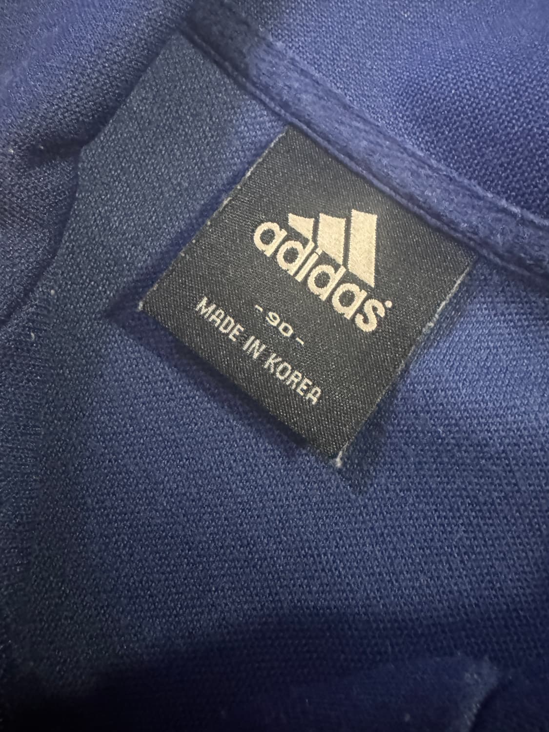 여성 아디다스 올드스쿨 스몰 로고 트랙탑 져지 S 네이비 상품이미지3