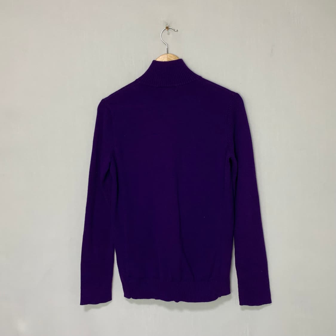 로렌 랄프로렌 퍼플 니트 집업 가디건 빈티지 L 상품이미지2