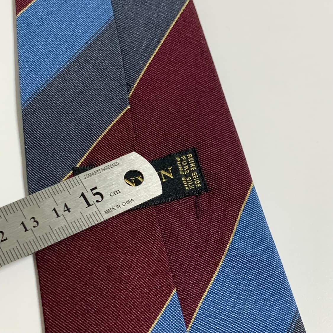 랑방(LANVIN) 레지멘탈 넥타이 명품 클래식정장 A+등급 8cm 상품이미지7