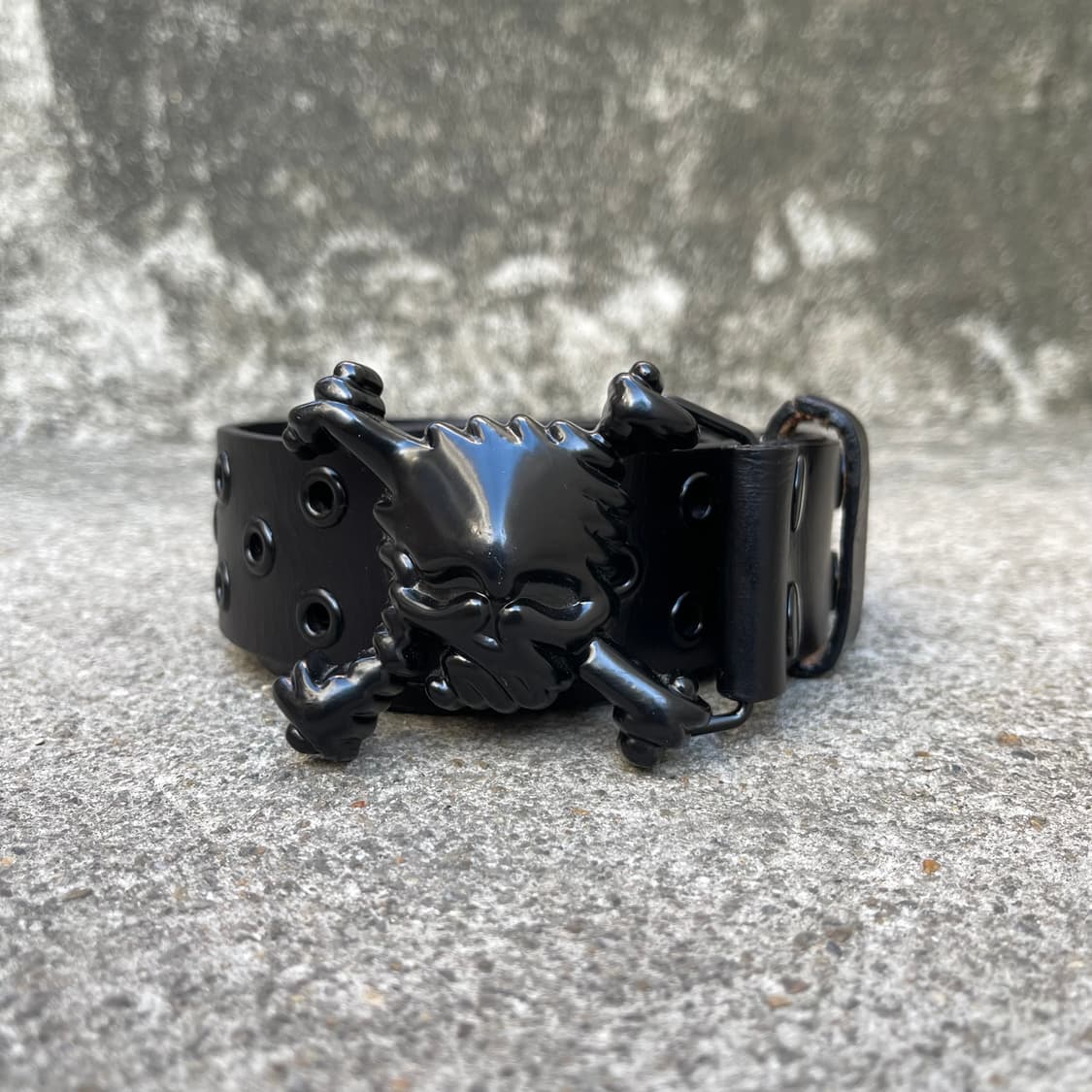 [OS] 00s Oakley 스컬 레더 벨트 상품이미지1