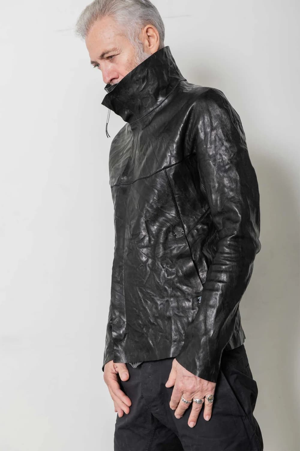 [M]isaac Sellam HUMANOID leather jacket 상품이미지4