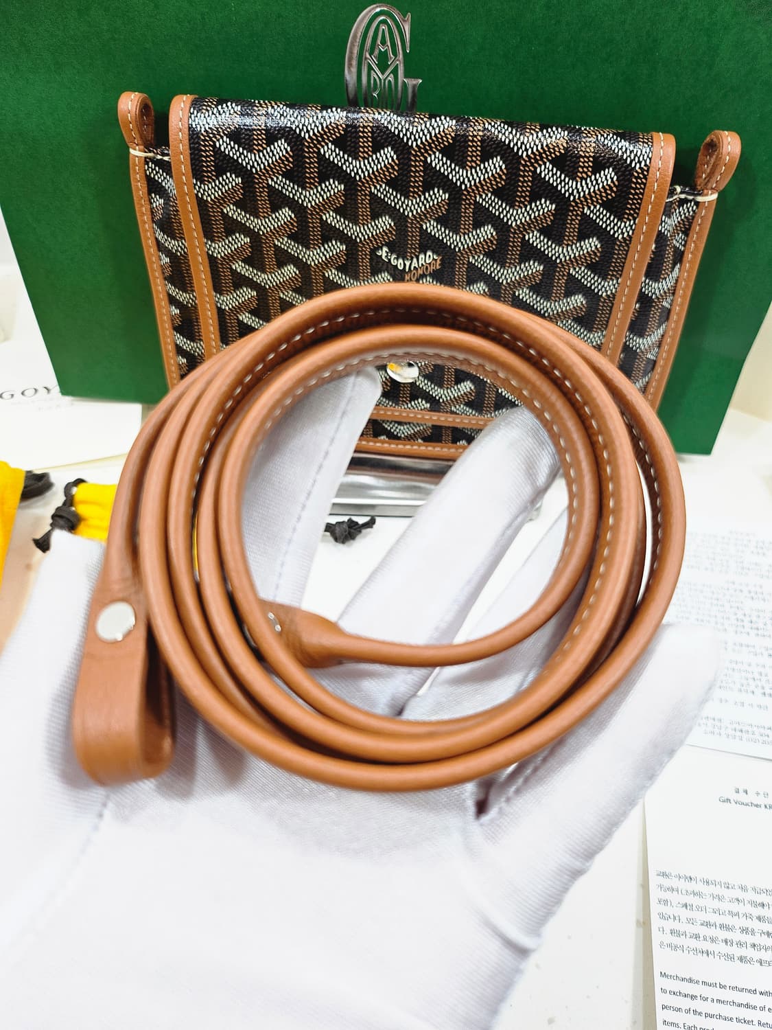 [정품] LV 루이비통 플뤼메 클러치 지갑 크로스백 상품이미지10