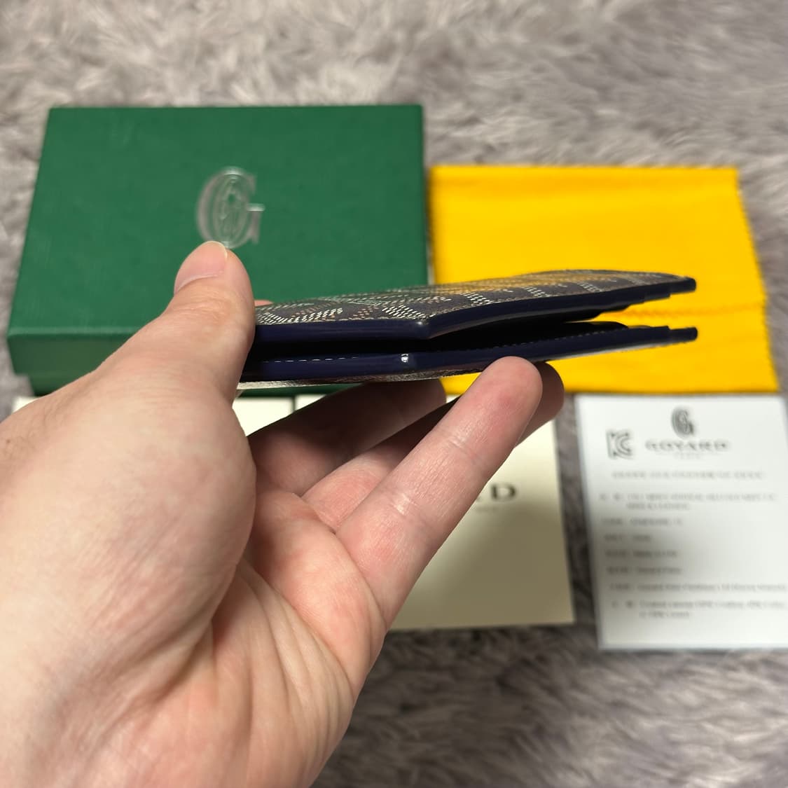 [풀구성] 고야드 생피에르 카드지갑 스페셜네이비 상품이미지7