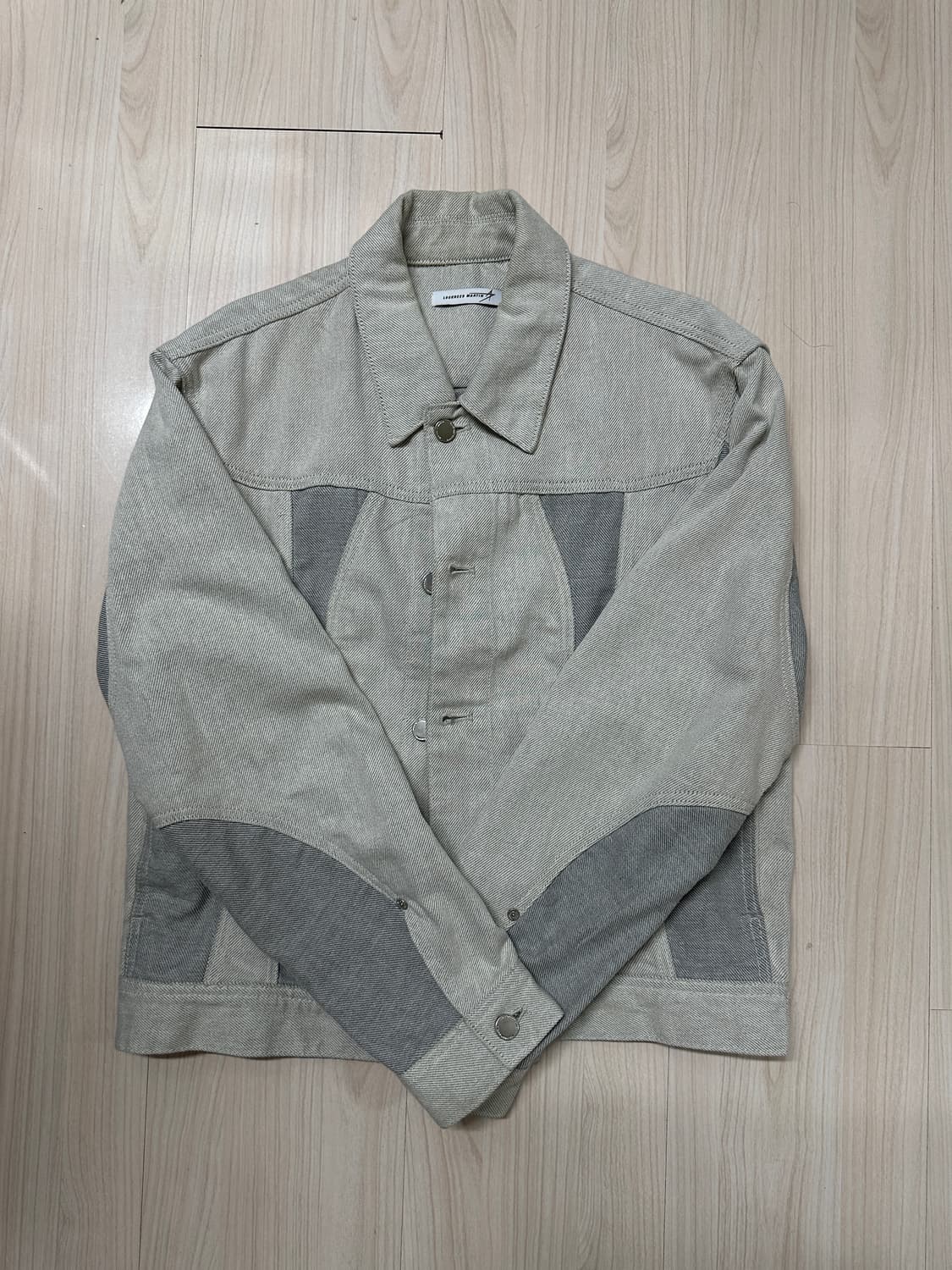 [1] 록히드마틴 트윌 트럭커 자켓 아이보리 상품이미지2