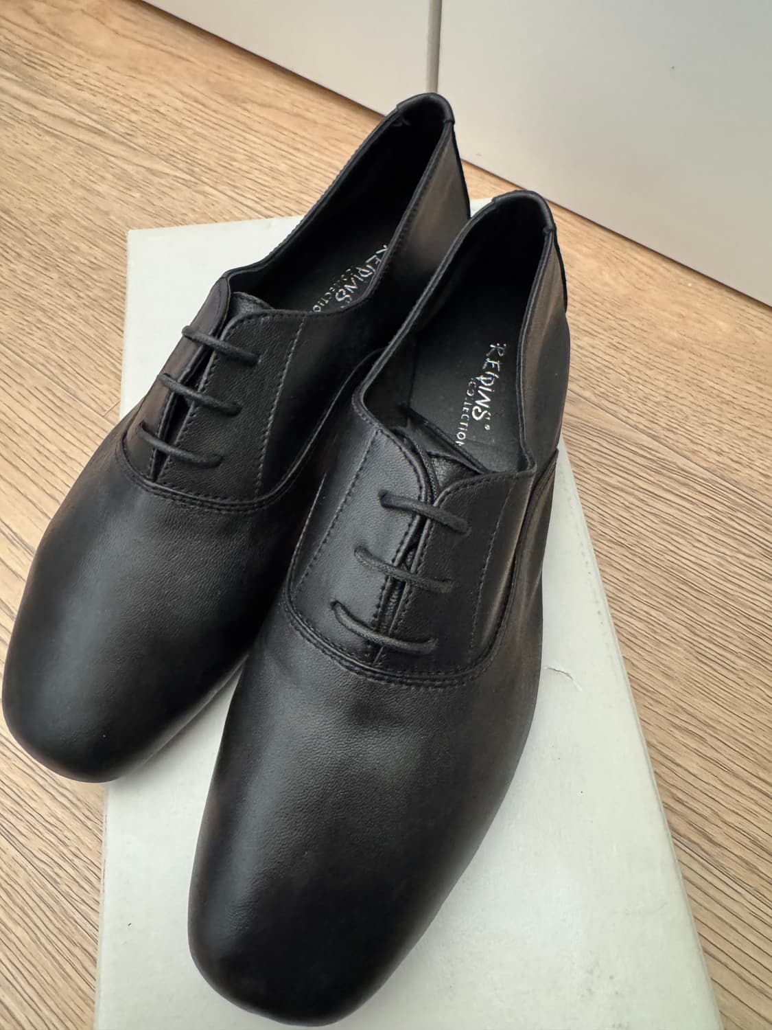 흐꺙 더비 무광 옥스포드 블랙, 화이트 상품이미지4