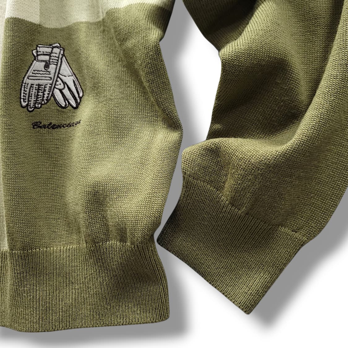 [105] 발렌시아가 골프 브라운 테디 빈티지 자수 니트 상품이미지6