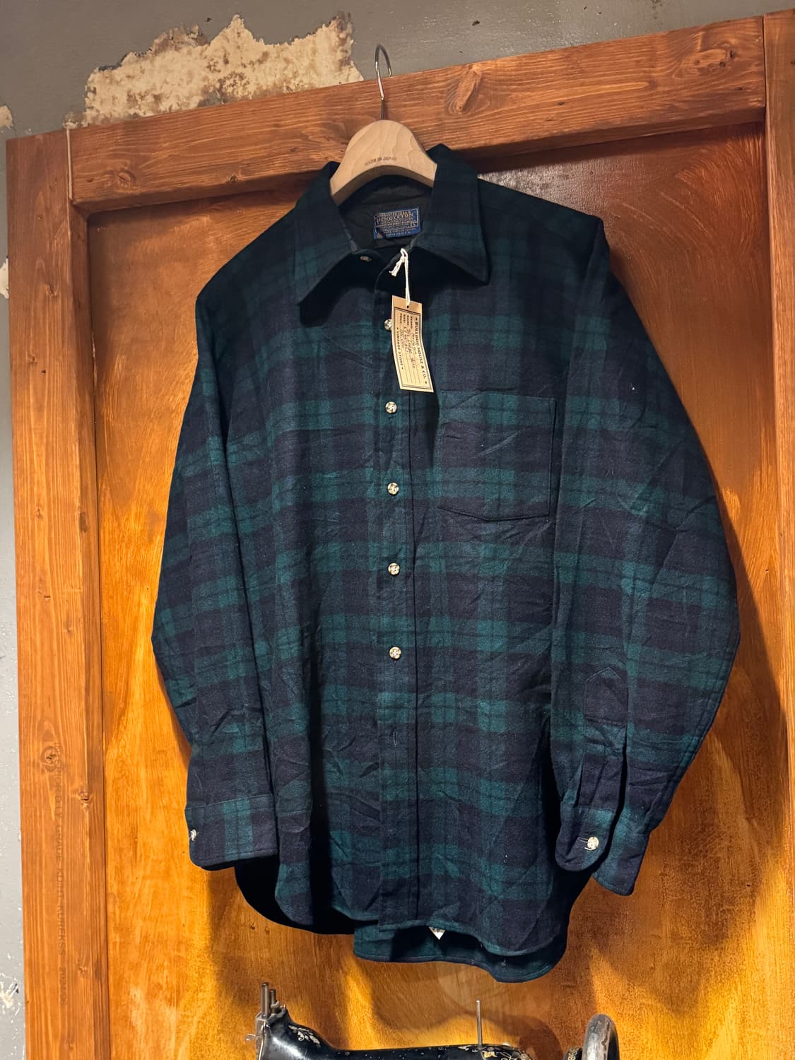 70s 펜들턴 울플란넬 체크셔츠 (L) 상품이미지2