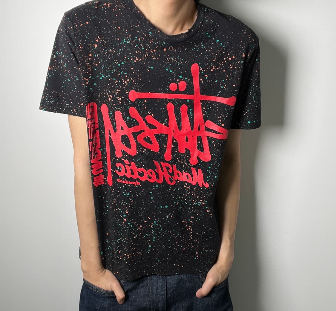 Stussy 올드 스투시 트리플 쓰렛 페인팅 반팔 티셔츠 XL 상품이미지3