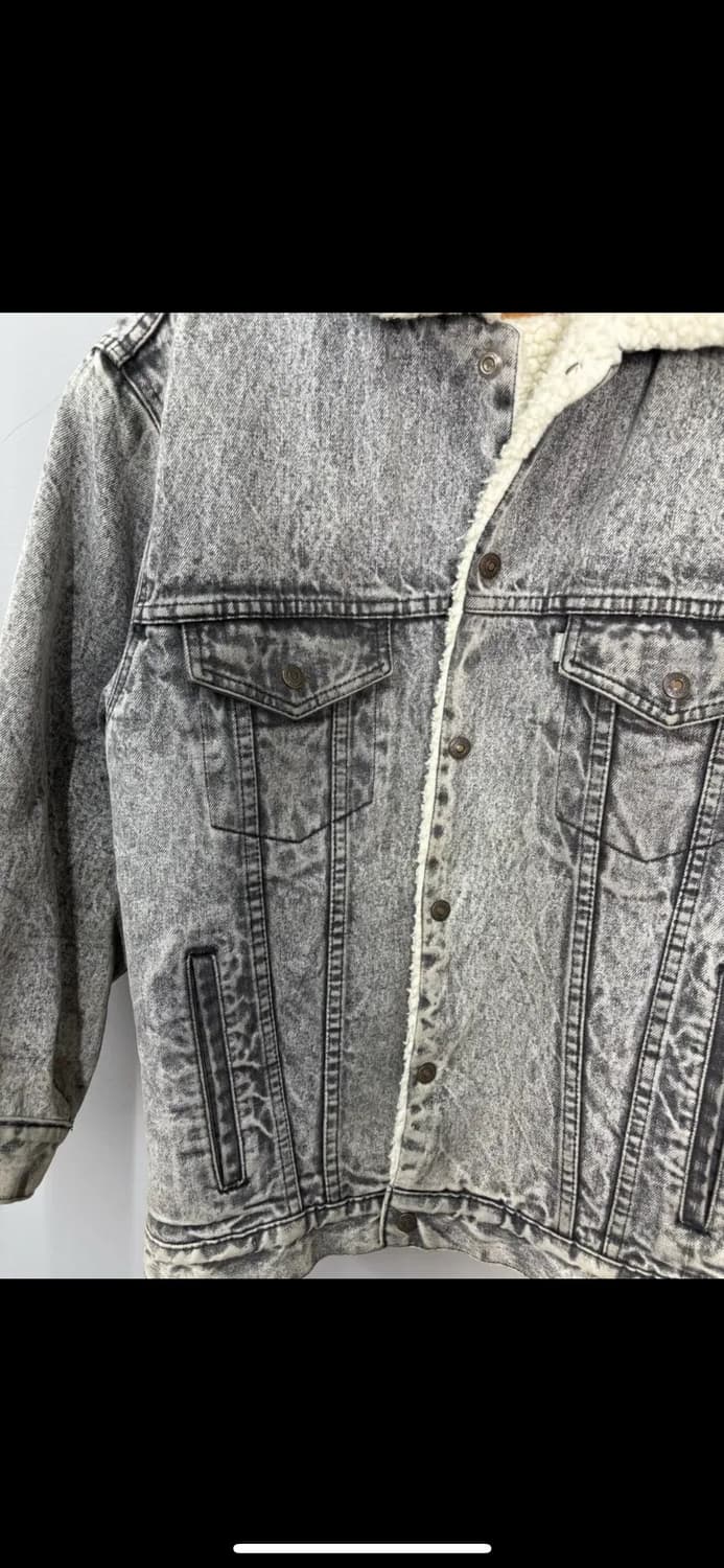 리바이스 쉐르파 데님 흑청 트러커 자켓 H1787 상품이미지3