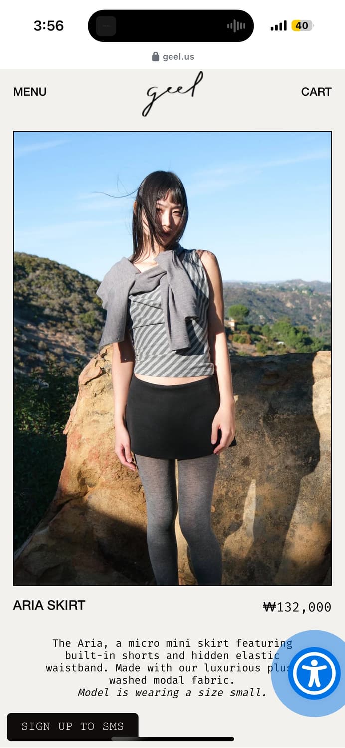 geel 마이크로 미니스커트 xs palomawool 상품이미지3