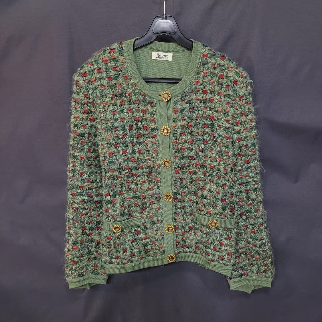 HERNO 에르노 이태리 빈티지 니트 가디건 자켓 상품이미지8