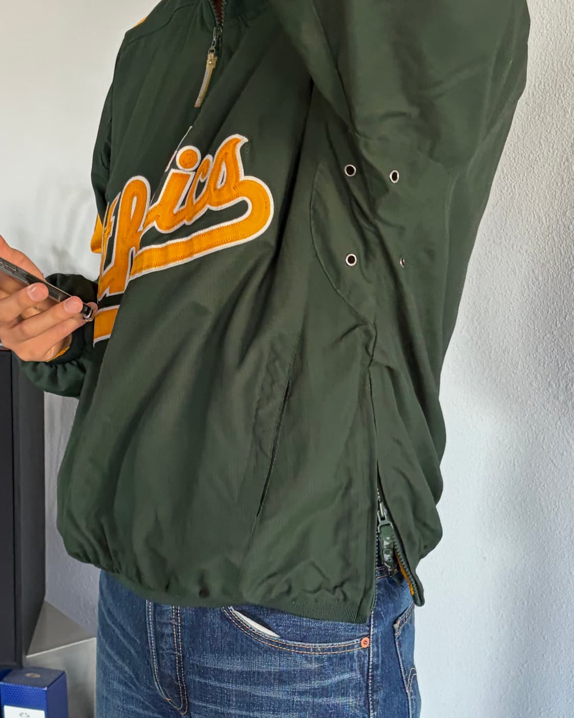 [M]마제스틱 어센틱 오클랜드 스타디움 풀오버 자켓 상품이미지2