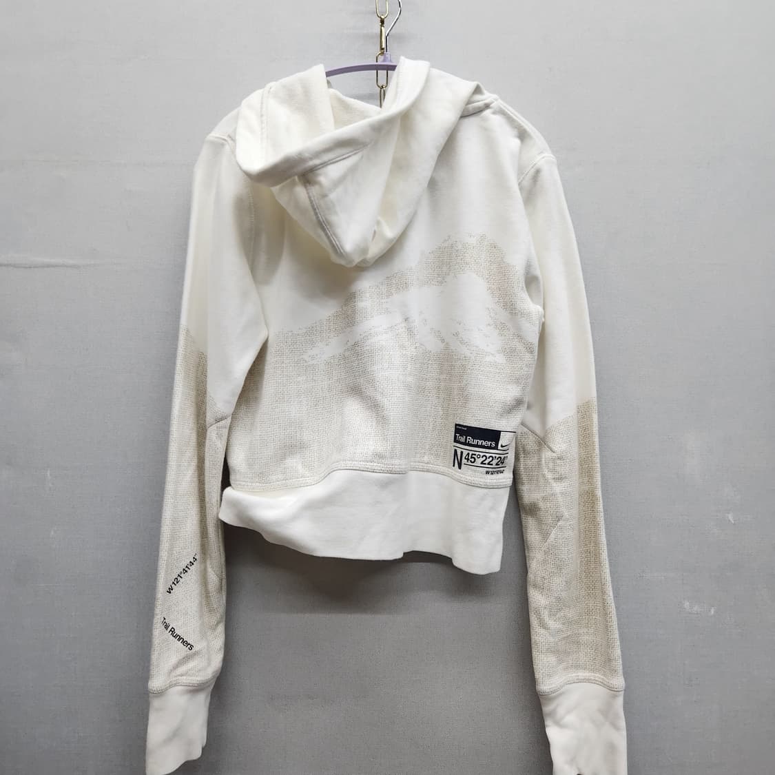 나이키 로고 크롭 투웨이 후드집업 L(M~L) 상품이미지4