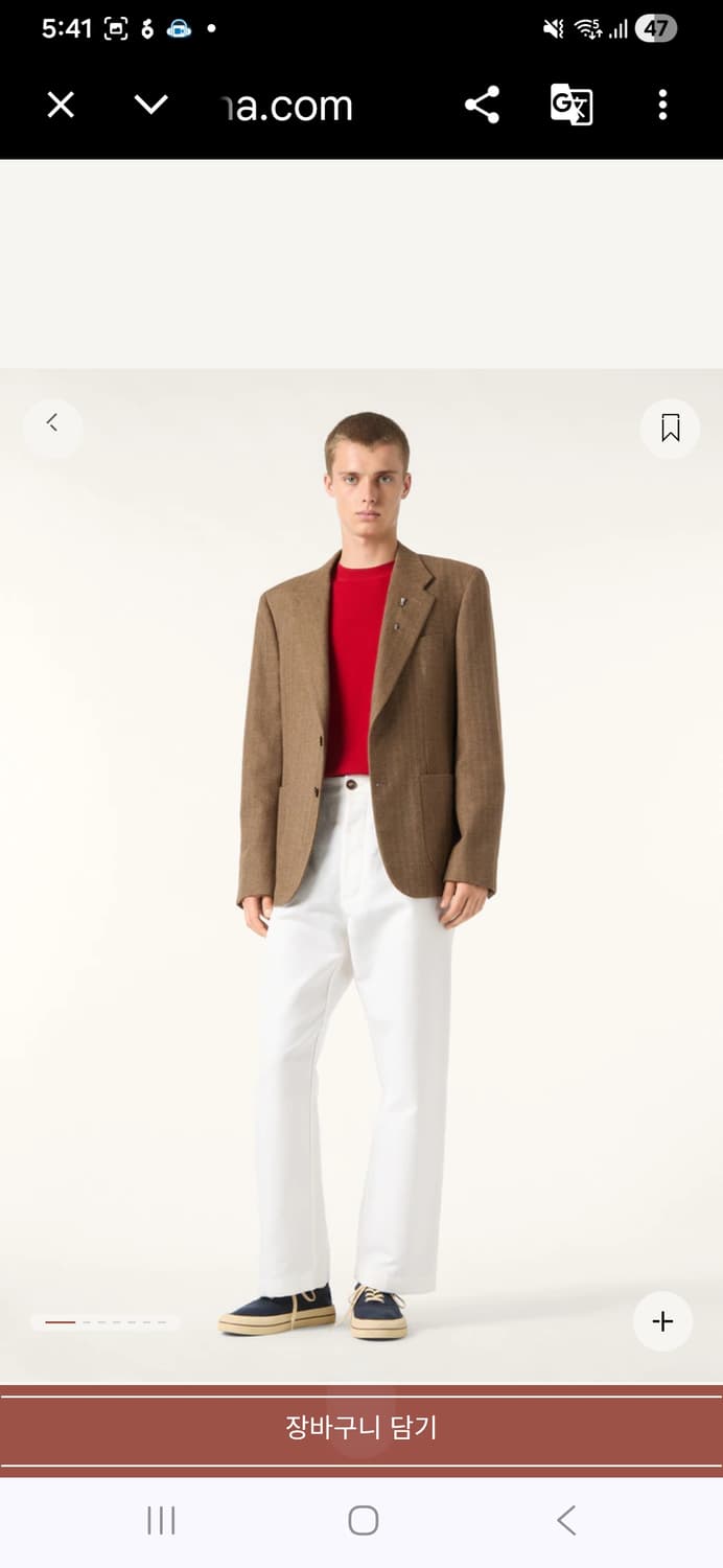 남녀 공용,로로피아나 린넨 블레이저 자켓 상품이미지1