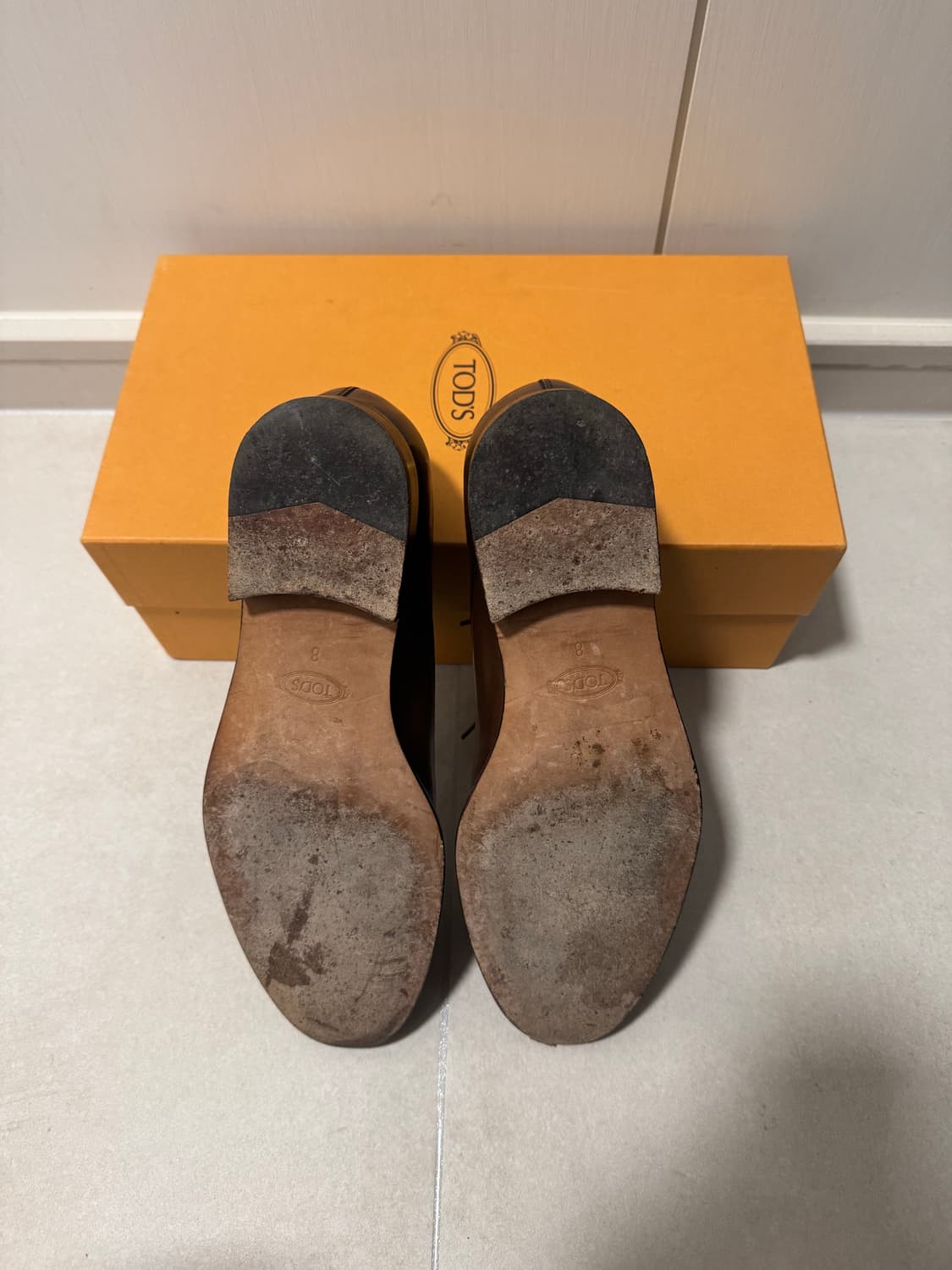 토즈 캡토 브라운 슈즈 UK8 판매합니다. 상품이미지4