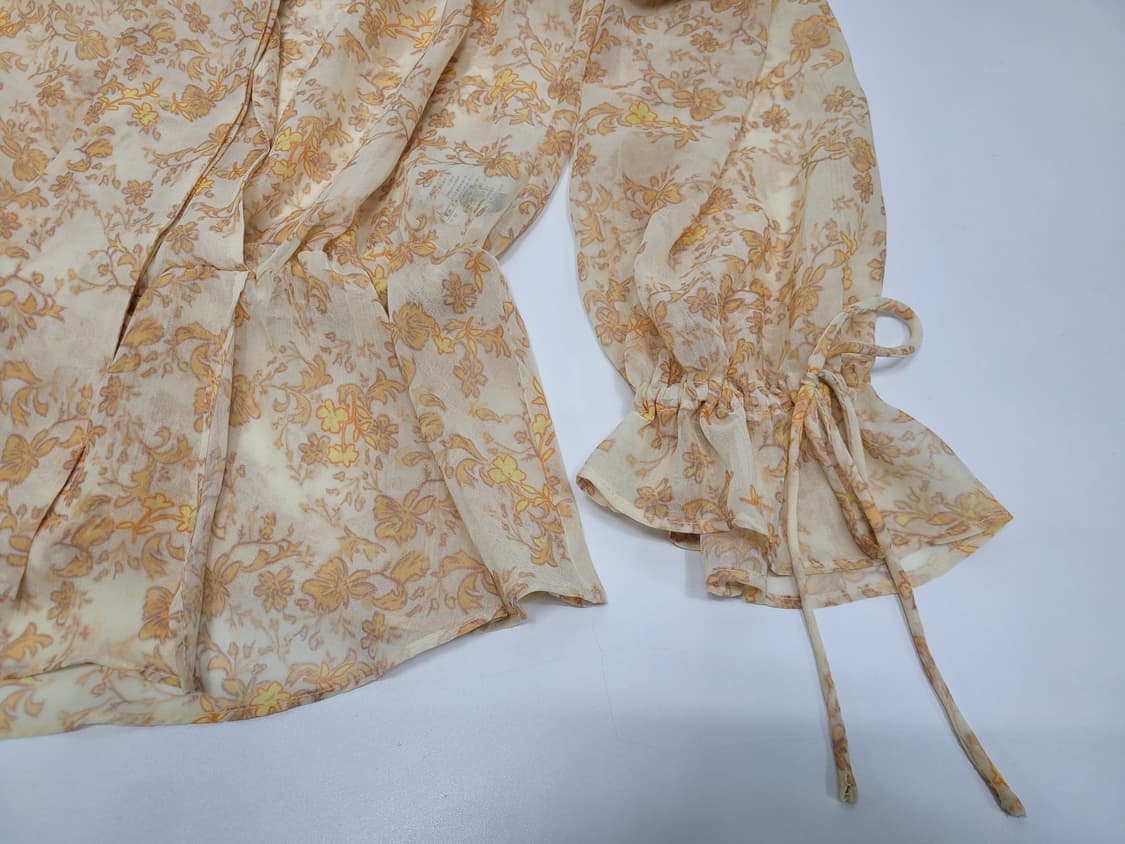 SISLEY 20SS 시슬리 플라워 랩 블라우스 / 여 85 (42)  상품이미지7