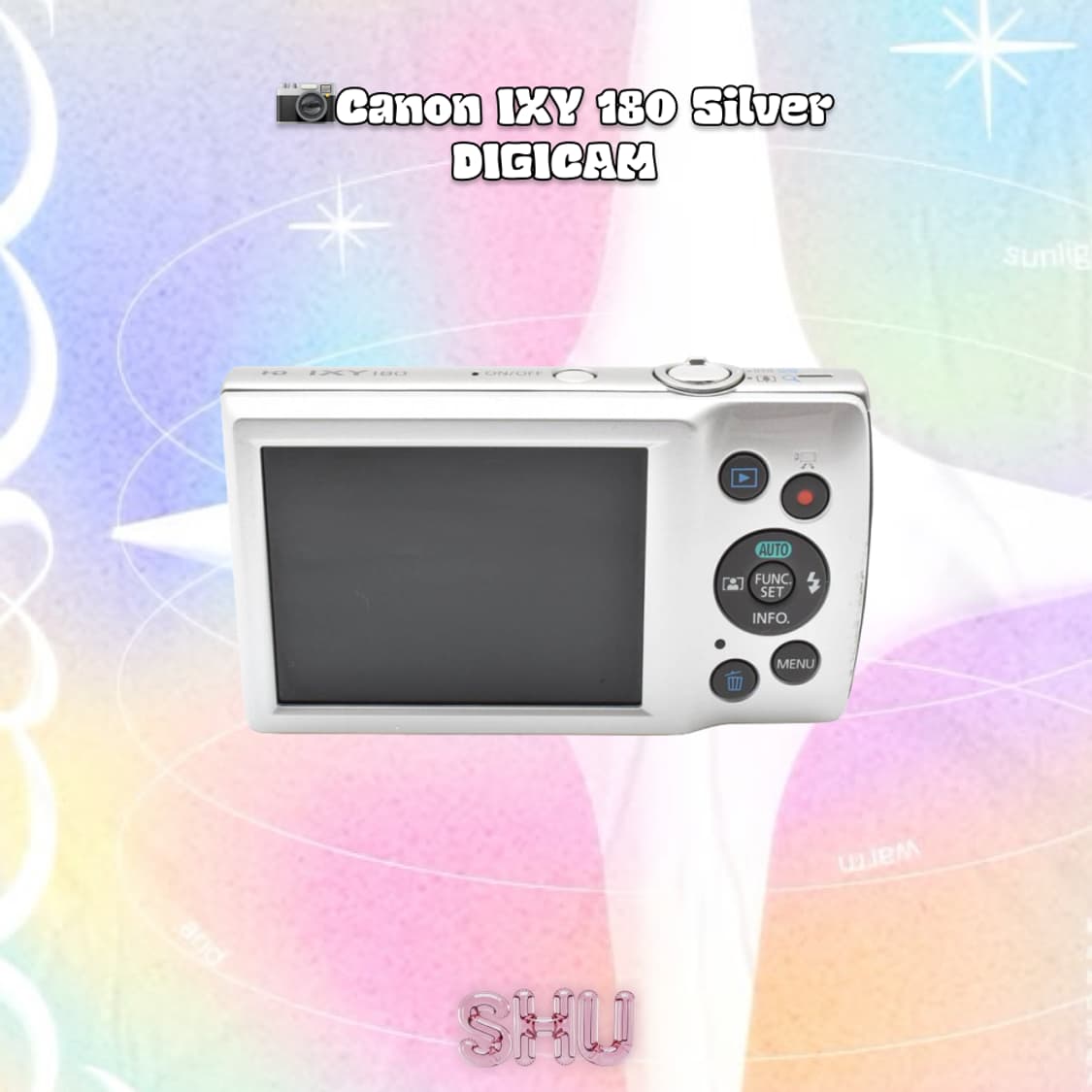 캐논 익시 IXY 180 빈티지 레트로 디지털 카메라 실버 상품이미지6