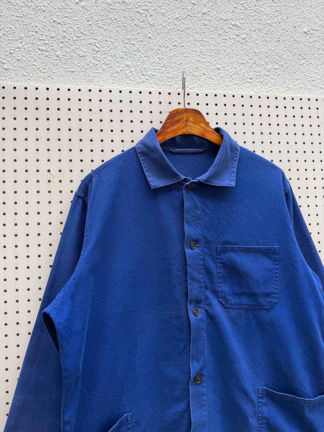 1980s FADED WASHED INK BLUE 빈티지 프렌치워크자켓 상품이미지6
