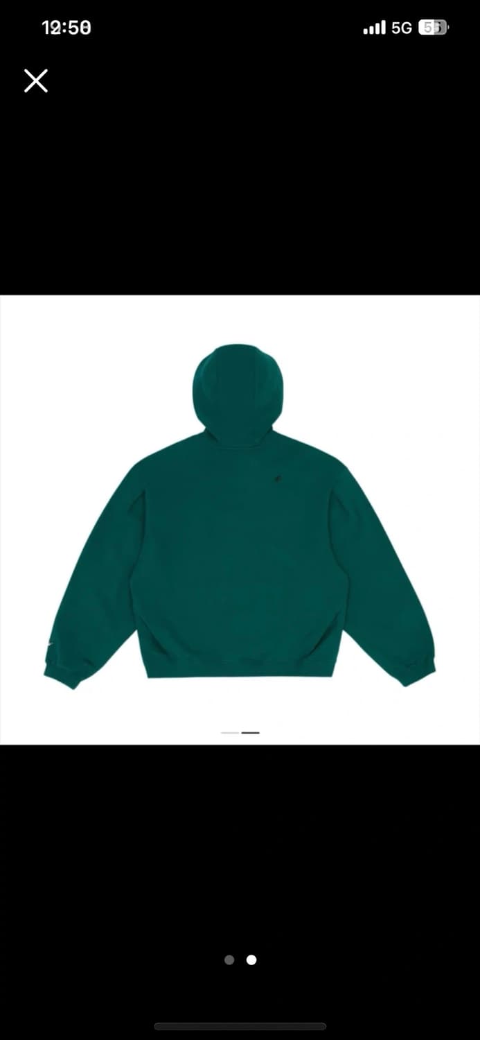 아더에러 에틱로고 후드 그린 상품이미지2